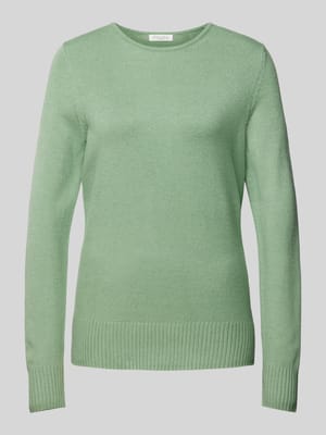 Gebreide pullover met ribboorden, model 'Aliv' Shop The Look MANNEQUINE