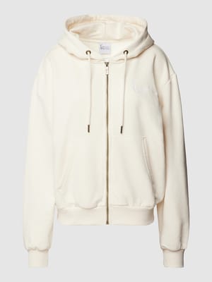 Sweatjack met labelstitching Shop The Look MANNEQUINE