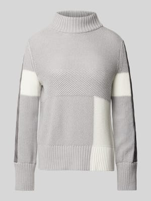 Gebreide pullover met opstaande kraag Shop The Look MANNEQUINE