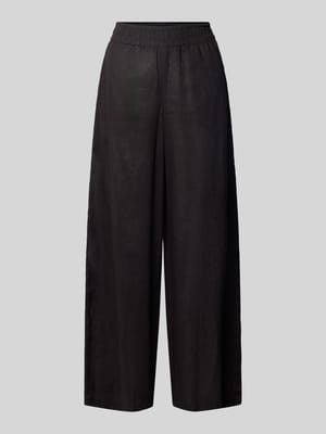 Loose Fit Leinenhose mit elastischem Bund Shop The Look MANNEQUINE