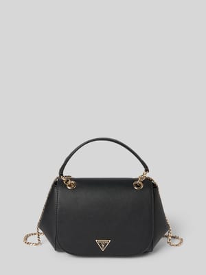 Handtas met labelapplicatie en draagband Shop The Look MANNEQUINE