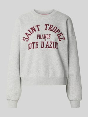 Bluza o kroju oversized z nadrukiem z logo model ‘MERLE’ Shop The Look MANNEQUINE