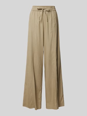 Stoffhose aus Viskose-Mix mit Leinen-Anteil Modell 'izza' Shop The Look MANNEQUINE