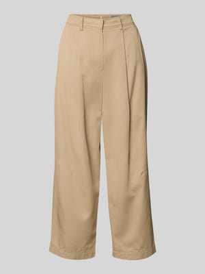 Broek van mix van viscose en katoen met achterzakken Shop The Look MANNEQUINE