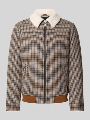 Jacke mit Teddyfell und Eingrifftaschen Shop The Look MANNEQUINE