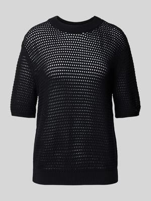 Regular fit gehaakte pullover van katoenmix Shop The Look MANNEQUINE