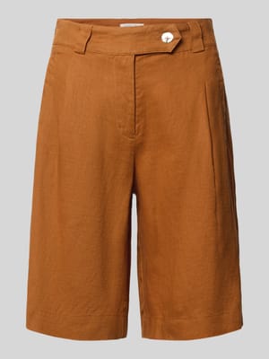 Bermudas aus Leinen mit Gesäßtaschen Shop The Look MANNEQUINE