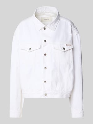 Jeansjacke mit Label-Patch Shop The Look MANNEQUINE
