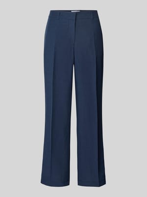 Spodnie materiałowe z prostą nogawką o skróconym kroju model ‘OLESSA’ Shop The Look MANNEQUINE