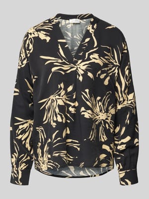 Blusenshirt mit V-Ausschnitt Modell 'Ayana' Shop The Look MANNEQUINE