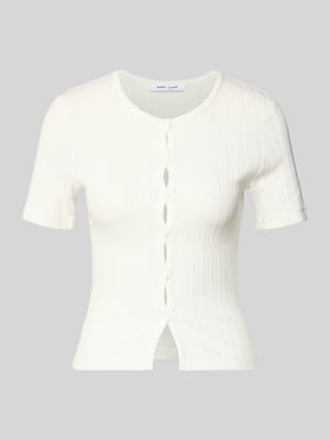 Strickshirt mit Knopfleiste Modell 'SAJUNI' Shop The Look MANNEQUINE
