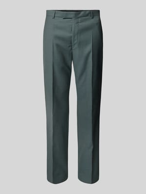 Slim Fit Anzughose aus Schurwolle mit Bügelfalten Modell 'Blayr' Shop The Look MANNEQUINE