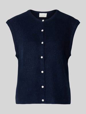 Loose fit mouwloos vest met knoopsluiting Model 'Everest' Shop The Look MANNEQUINE