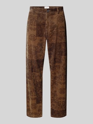 Straight Leg Cordhose mit Strukturmuster Modell 'Kody' Shop The Look MANNEQUINE