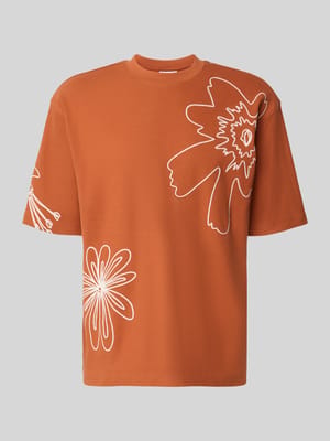 T-Shirt mit Motiv-Stitching Shop The Look MANNEQUINE