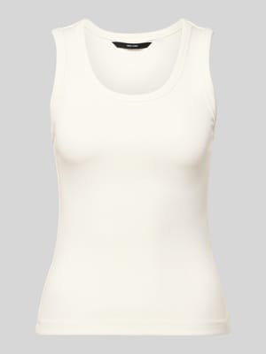 Top o kroju slim fit z mieszanki bawełny model 'CHLOE' Shop The Look MANNEQUINE