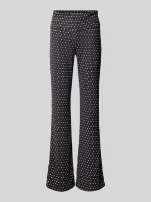 Flared Cut Hose im Allover-Look Modell 'DESTINY' Shop The Look MANNEQUINE