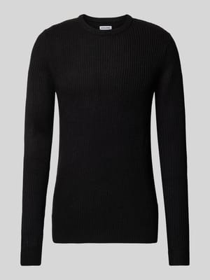 Gebreide pullover met ronde hals, model 'LEWIS' Shop The Look MANNEQUINE