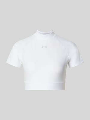Cropped T-Shirt mit Logo und Stehkragen Shop The Look MANNEQUINE