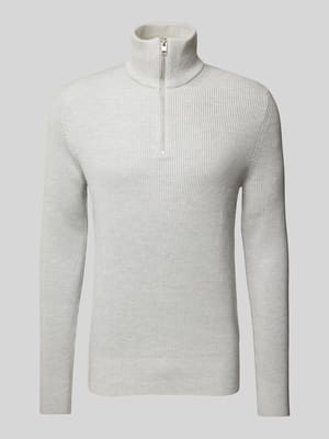 Strickpullover mit Troyer-Kragen Modell 'PERFECT' Shop The Look MANNEQUINE