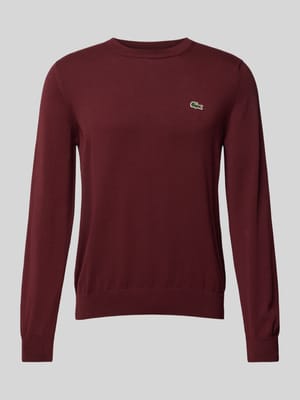 Gebreide pullover met logopatch Shop The Look MANNEQUINE