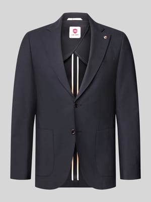 Slim fit 2-knoops colbert van scheerwolmix Shop The Look MANNEQUINE