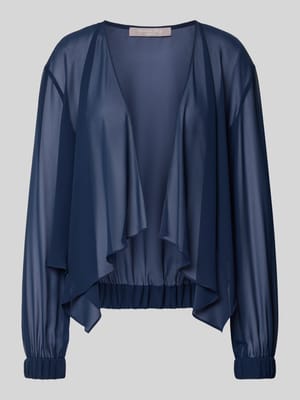 Relaxed fit bolero in semi-transparant design Shop The Look MANNEQUINE