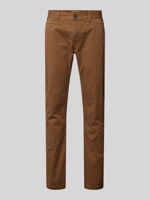 Tapered Fit Chino mit Gürtelschlaufen Modell 'American classic' Shop The Look MANNEQUINE