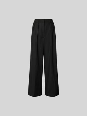 Stoffhose mit Bundfalten Shop The Look MANNEQUINE