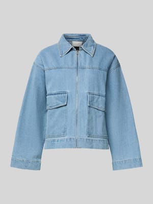 Jeansjack met platte kraag, model 'Titan' Shop The Look MANNEQUINE