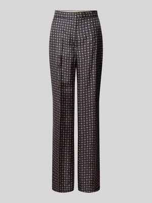 Regular Fit Stoffhose aus reiner Seide Modell 'FAUNA' Shop The Look MANNEQUINE