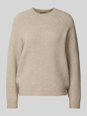 Gebreide pullover met ribboorden, model 'PEMIRI' Shop The Look MANNEQUINE