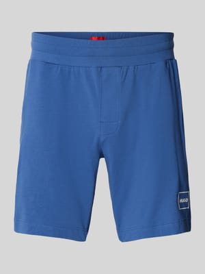 Shorts mit Label-Print und elastischem Bund Modell 'Laze' Shop The Look MANNEQUINE