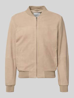 Bomberjacke aus Ziegenleder Shop The Look MANNEQUINE