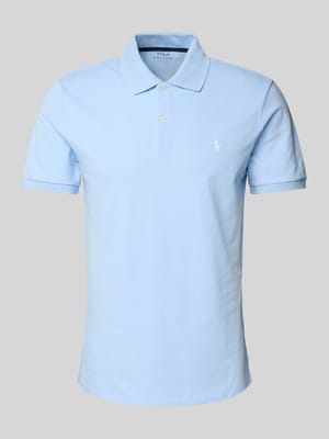 Tailored fit poloshirt met logostitching Shop The Look MANNEQUINE