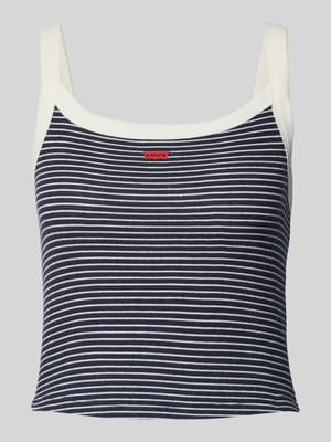 Tanktop met labelprint, model 'ESSENTIAL' Shop The Look MANNEQUINE