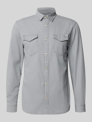 Slim fit vrijetijdsoverhemd met kentkraag, model 'ESHERIDAN'' Shop The Look MANNEQUINE