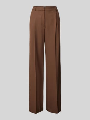 Flared pantalon met bandplooien Shop The Look MANNEQUINE