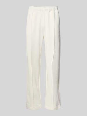 Sweatpants mit Längsnähten und Label-Stitching Shop The Look MANNEQUINE