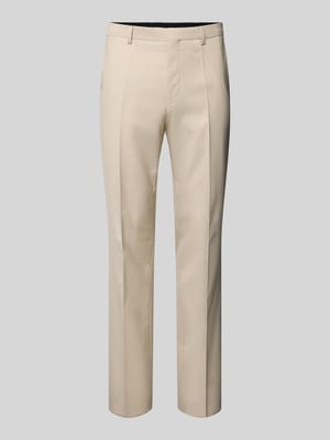 Slim Fit Anzughose mit Bundfalten Modell 'Hesten' Shop The Look MANNEQUINE