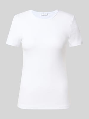 Slim Fit T-Shirt aus elastischem Baumwoll-Mix Shop The Look MANNEQUINE