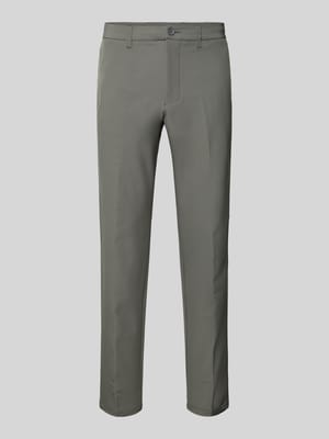 Regular fit stoffen broek met persplooien, model 'Commuter' Shop The Look MANNEQUINE