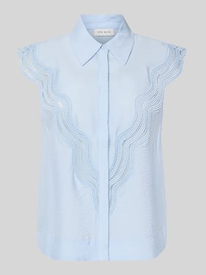 Blousetop met ajourwerk model 'COLE' Shop The Look MANNEQUINE