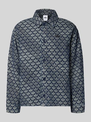 Regular Fit Jacke in Denim-Optik Modell 'Monogram' Shop The Look MANNEQUINE