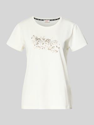 T-shirt met strass-steentjes Shop The Look MANNEQUINE