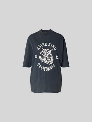 T-Shirt mit Label-Print Shop The Look MANNEQUINE