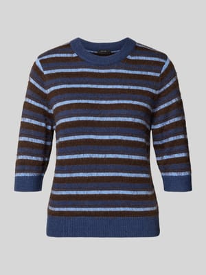 Gebreide pullover met geribde boorden Shop The Look MANNEQUINE
