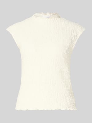 Top mit Strukturmuster Shop The Look MANNEQUINE