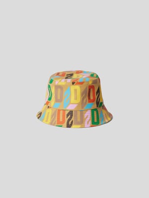 Bucket Hat mit Logo-Muster Shop The Look MANNEQUINE