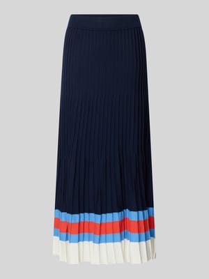 Długa spódnica z mieszanka wiskozy w imitacja dzianiny Shop The Look MANNEQUINE